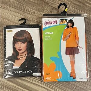 Adult SCOOBY-doo! Velma Costume Wig included size Medium